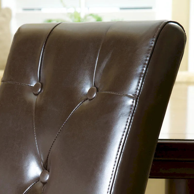 Chaises de salle à manger capitonnées - Lot de 2 - Lin coton, capacité de 136 kg