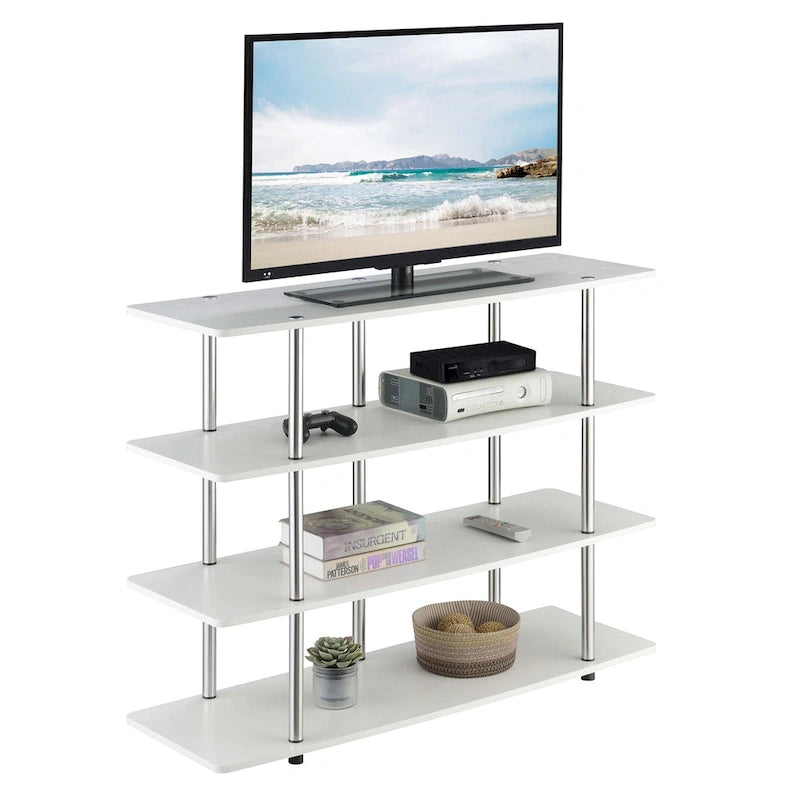 Meuble TV haut XL 55" à 4 niveaux - Montage sans outils
