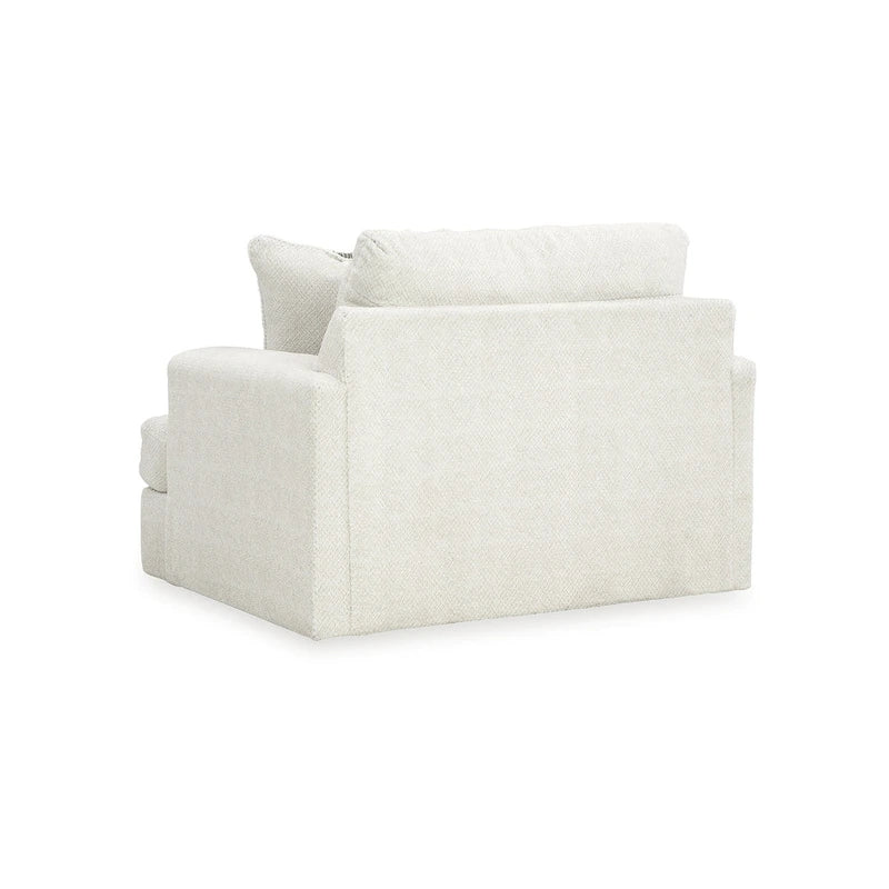 Fauteuil d'appoint surdimensionné en lin – 130 larg. x 104 prof. x 99 haut. cm