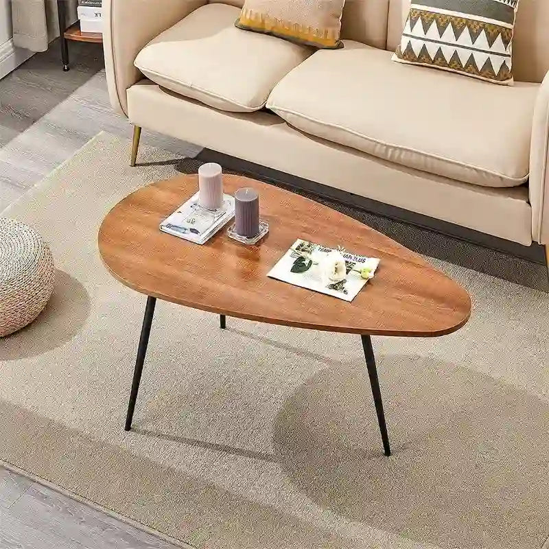 Table basse pour petits espaces - Ovale, 22,2P x 42,5L x 17,1H