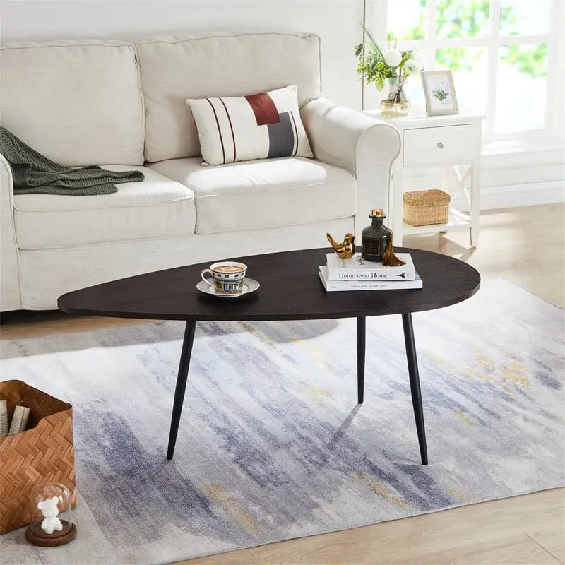 Table basse pour petits espaces - Ovale, 22,2P x 42,5L x 17,1H