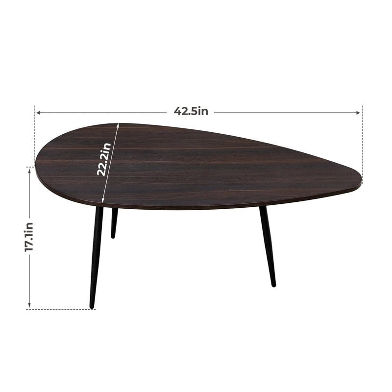 Table basse pour petits espaces - Ovale, 22,2P x 42,5L x 17,1H