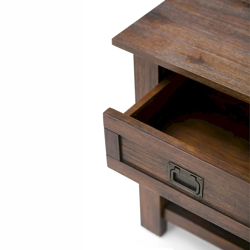 WYNDENHALL Garret Table d'appoint carrée rustique en bois d'acacia massif de 55,8 cm de large – 55,8 cm (L) x 55,8 cm (P) x 55,8 cm (H)