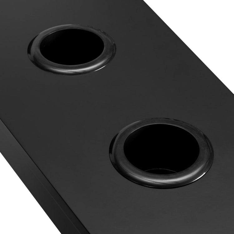 Table d'appoint étroite avec station de charge - Table de chevet avec rangement, 3 prises et 2 ports USB