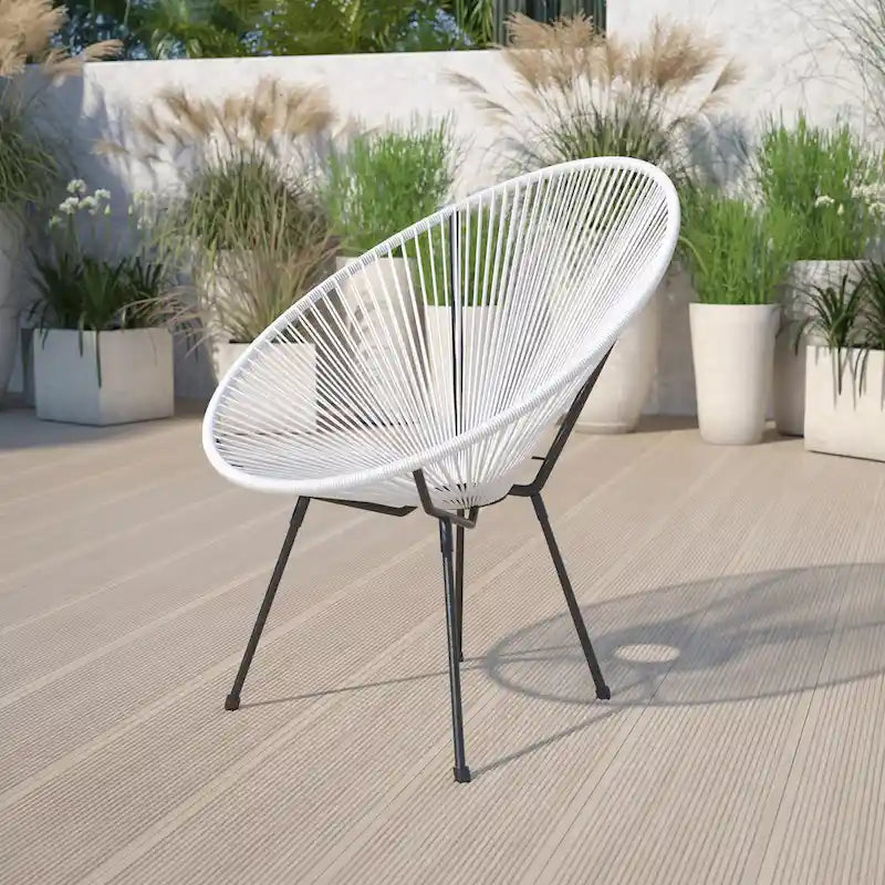 Fauteuil-hamac Papasan en rotin à élastiques - Capacité de 200 kg - 4 coloris