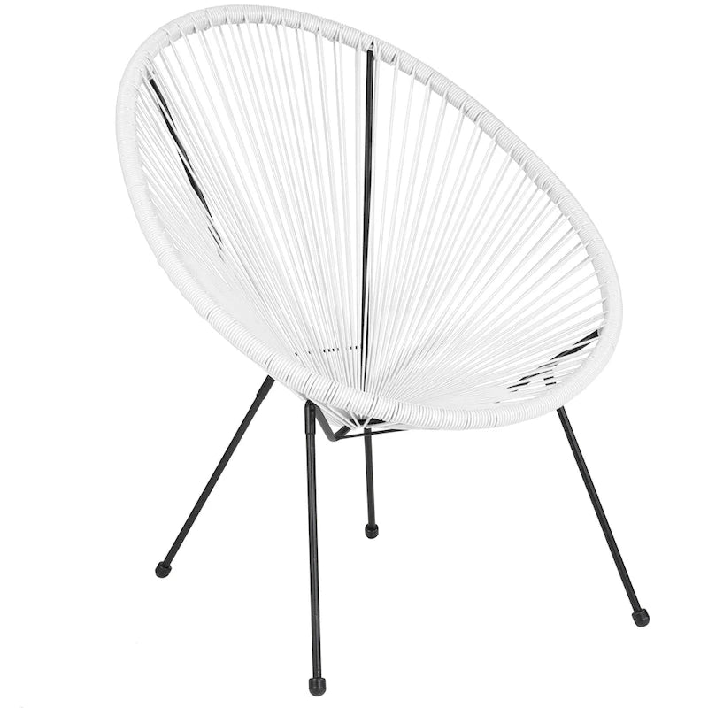 Fauteuil-hamac Papasan en rotin à élastiques - Capacité de 200 kg - 4 coloris