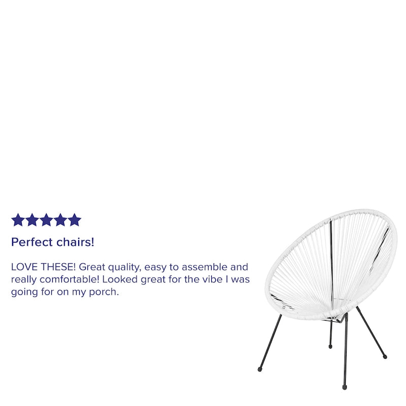 Fauteuil-hamac Papasan en rotin à élastiques - Capacité de 200 kg - 4 coloris
