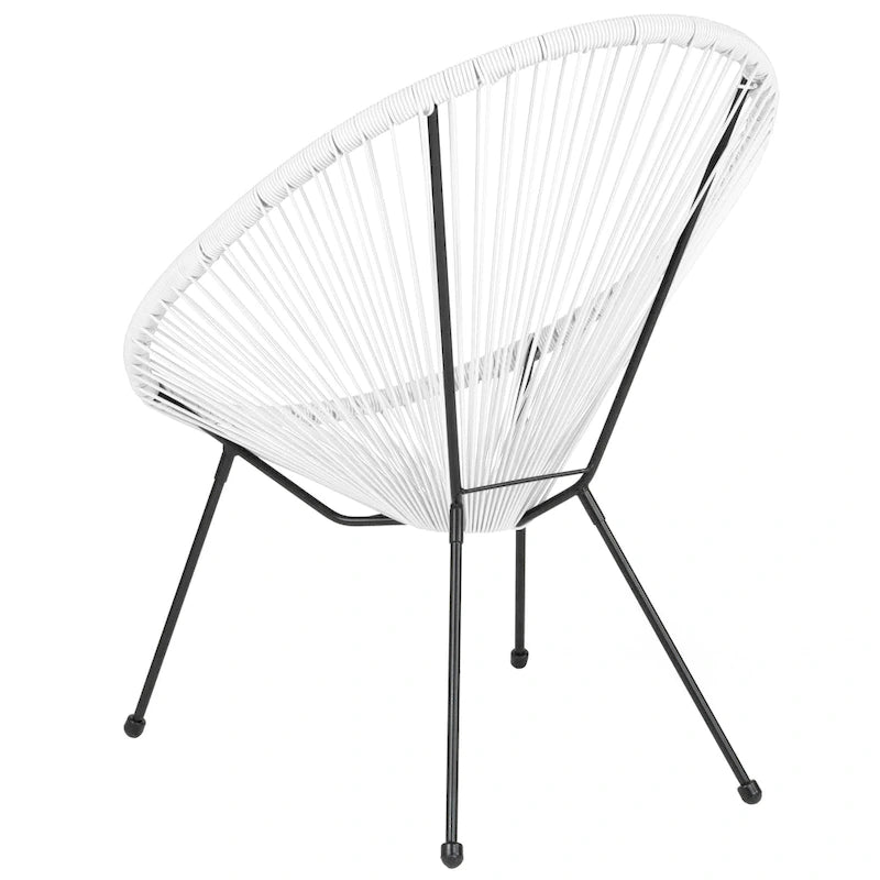 Fauteuil-hamac Papasan en rotin à élastiques - Capacité de 200 kg - 4 coloris