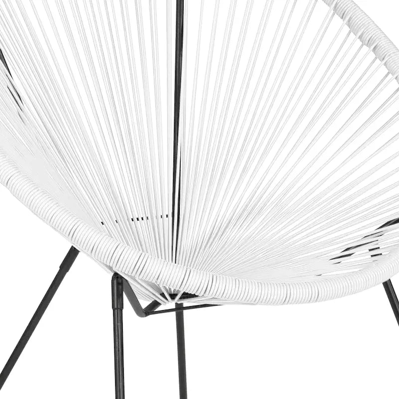 Fauteuil-hamac Papasan en rotin à élastiques - Capacité de 200 kg - 4 coloris