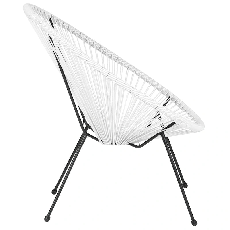 Fauteuil-hamac Papasan en rotin à élastiques - Capacité de 200 kg - 4 coloris