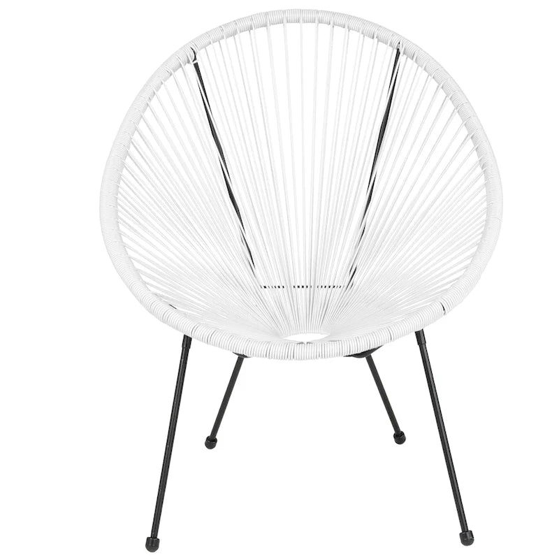 Fauteuil-hamac Papasan en rotin à élastiques - Capacité de 200 kg - 4 coloris