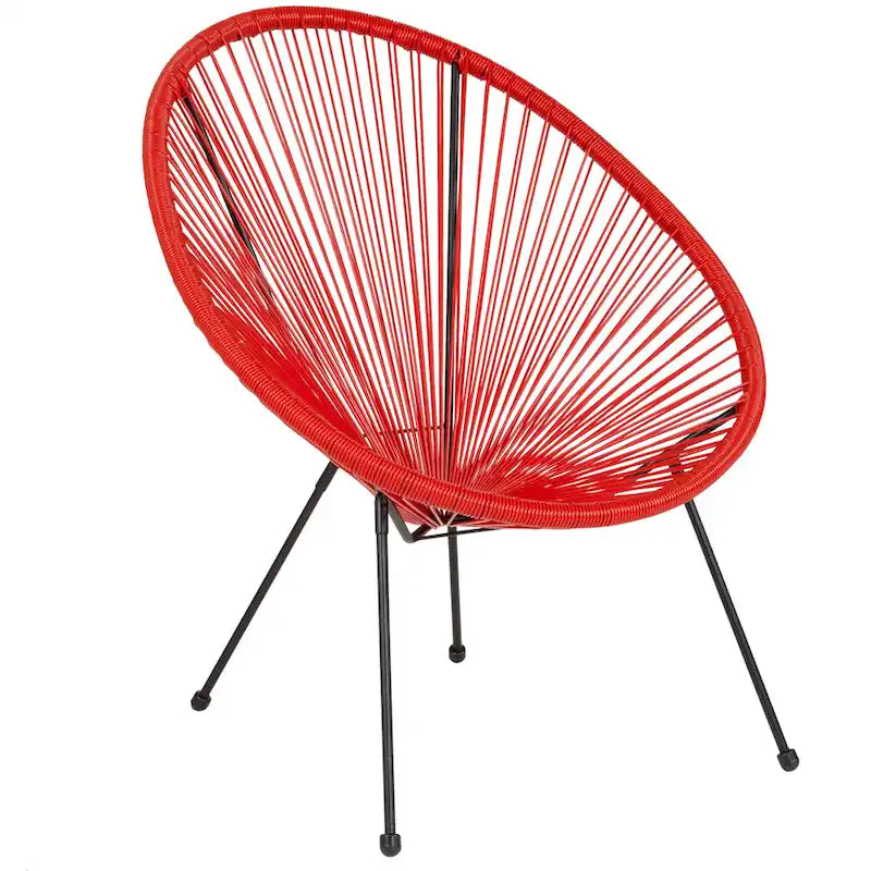 Fauteuil-hamac Papasan en rotin à élastiques - Capacité de 200 kg - 4 coloris