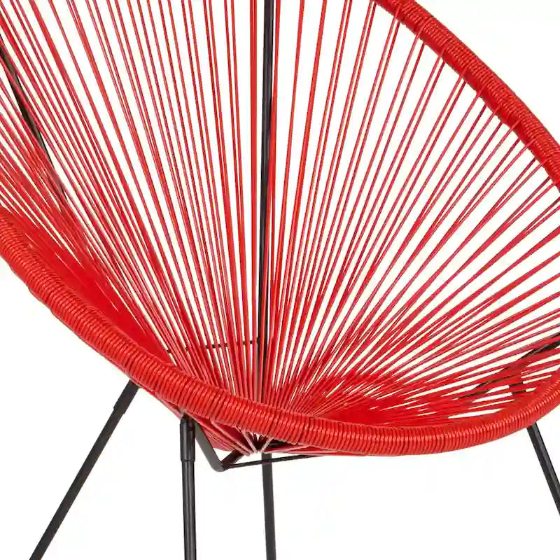 Fauteuil-hamac Papasan en rotin à élastiques - Capacité de 200 kg - 4 coloris