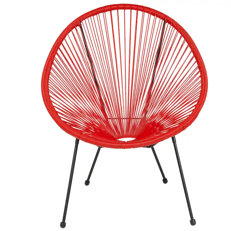 Fauteuil-hamac Papasan en rotin à élastiques - Capacité de 200 kg - 4 coloris