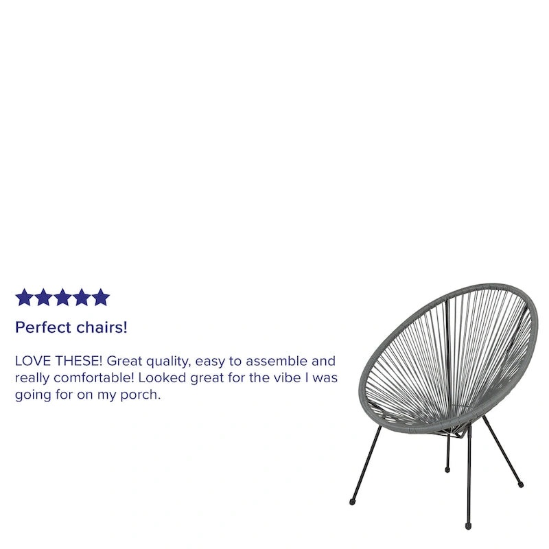 Fauteuil-hamac Papasan en rotin à élastiques - Capacité de 200 kg - 4 coloris