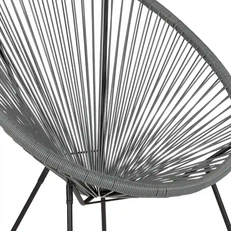Fauteuil-hamac Papasan en rotin à élastiques - Capacité de 200 kg - 4 coloris