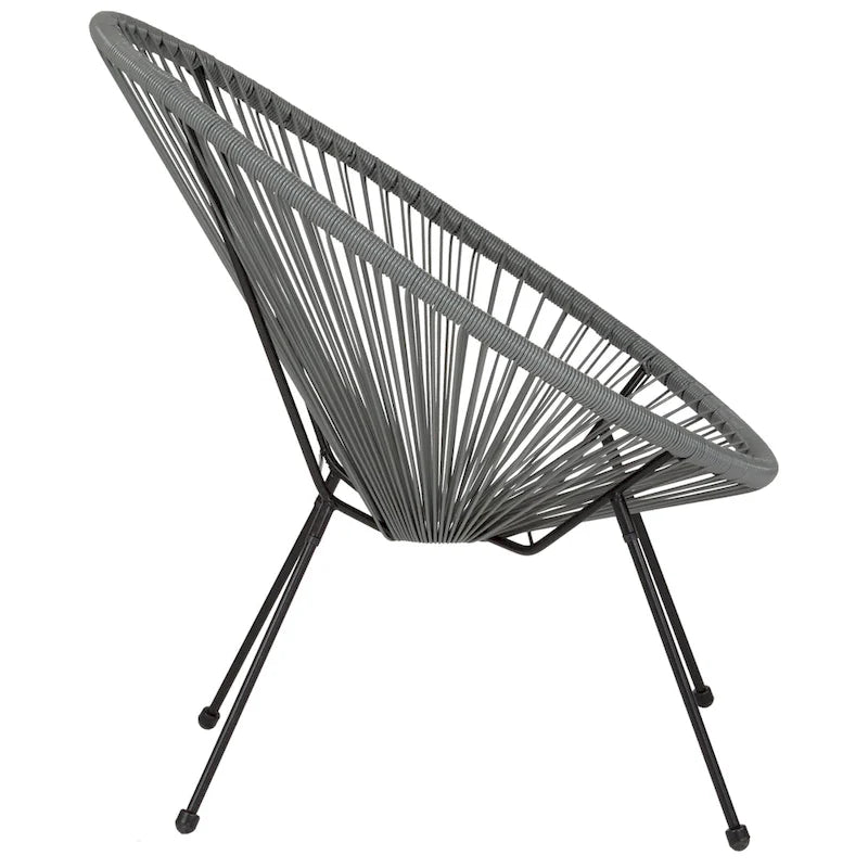 Fauteuil-hamac Papasan en rotin à élastiques - Capacité de 200 kg - 4 coloris