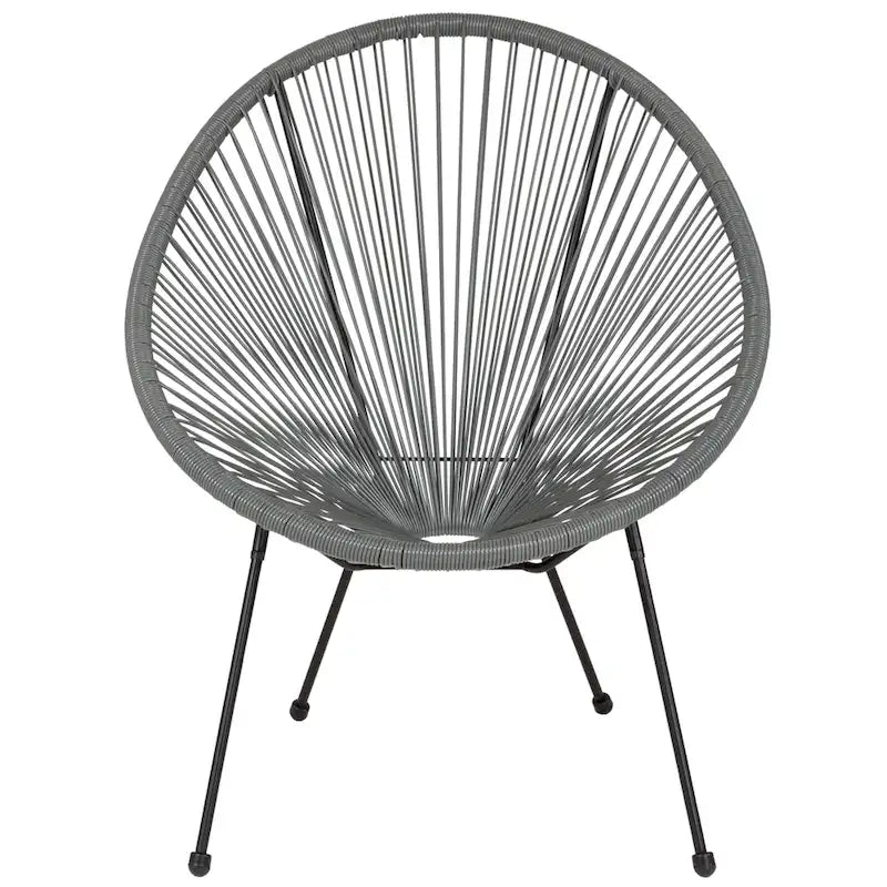 Fauteuil-hamac Papasan en rotin à élastiques - Capacité de 200 kg - 4 coloris