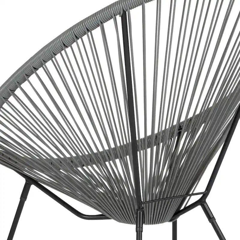 Fauteuil-hamac Papasan en rotin à élastiques - Capacité de 200 kg - 4 coloris