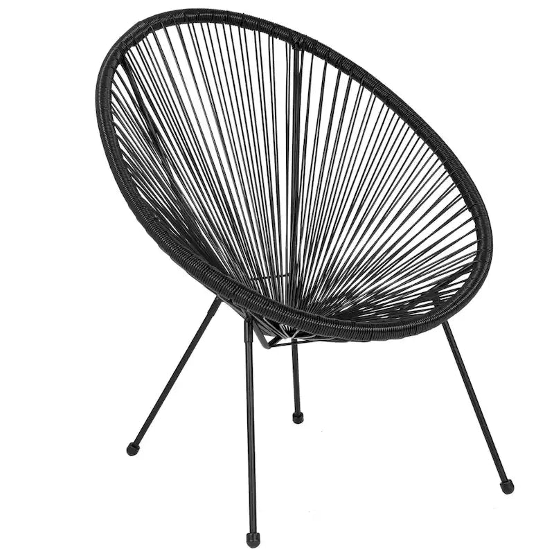 Fauteuil-hamac Papasan en rotin à élastiques - Capacité de 200 kg - 4 coloris