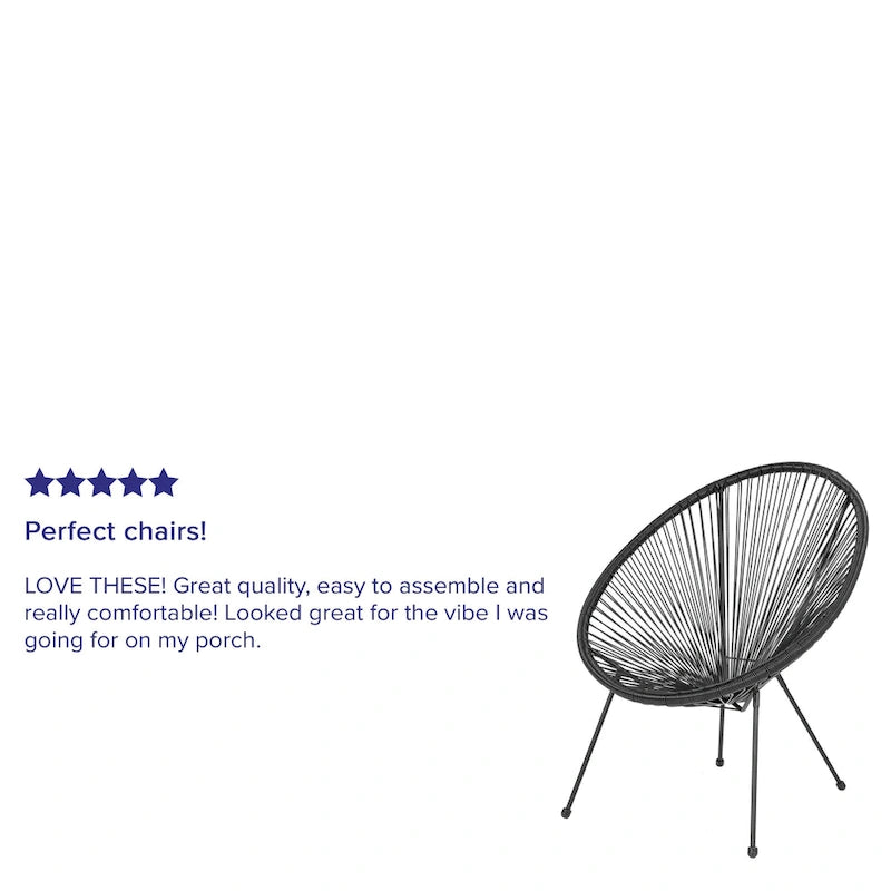 Fauteuil-hamac Papasan en rotin à élastiques - Capacité de 200 kg - 4 coloris