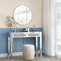 Coiffeuse et Console Miroir Glamour à 2 Tiroirs - 39,37 larg. x 13,78 prof. x 29,92 haut. pouces