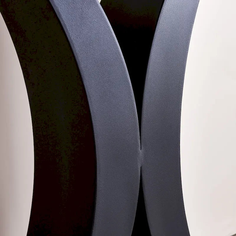 Console en pierre frittée moderne avec cadre en métal et pieds réglables - 120 cm