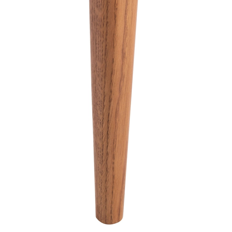 Lot de 2 chaises de salle à manger en rotin - Cadre en chêne massif naturel - 16L x 21P x 34H pouces