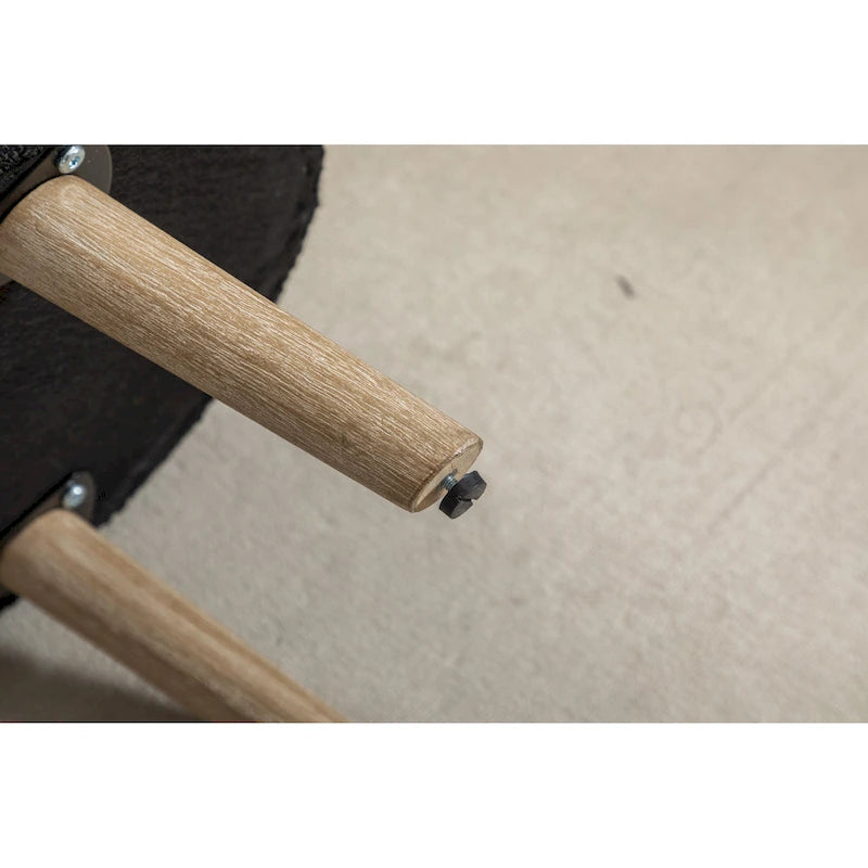 Banc de rangement capitonné en velours avec pieds en bois - Capacité de 136 kg