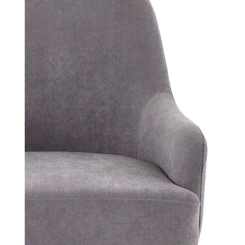 Fauteuil d'appoint d'intérieur en velours du milieu du siècle avec accoudoirs inclinés
