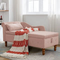Chaise longue d'intérieur avec rangement et oreiller – Chaise longue rembourrée à accoudoirs roulés